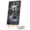 Dog Reflection Wolf Oil Paint By Numbers Kits DIY Handpainted on Canvas Wal