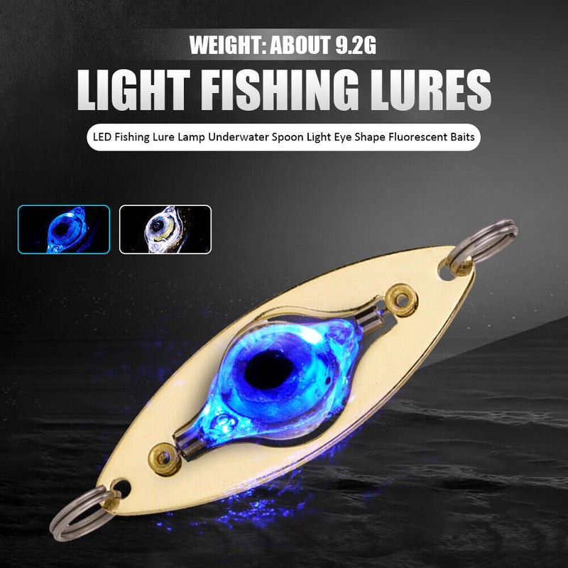 LED Fishing Lure Flash Lamp Underwater Metal Luminous Bait Light Fishing Tack