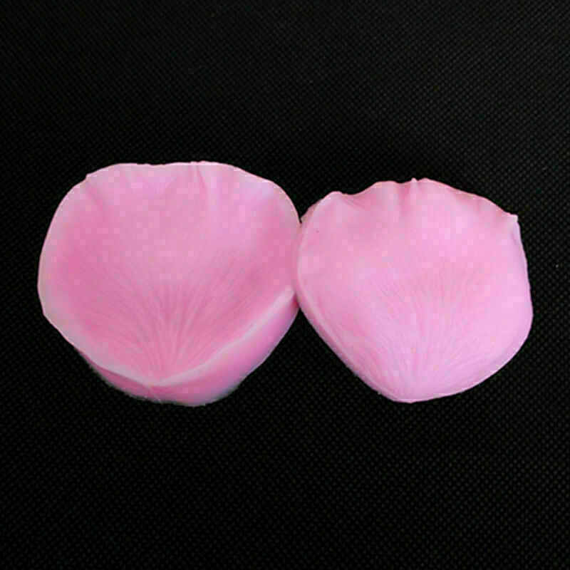 2Pcs Rose Petal Flower Fondant Cake Decorating Moulds K4N4 R7O2 UKWG E4I4