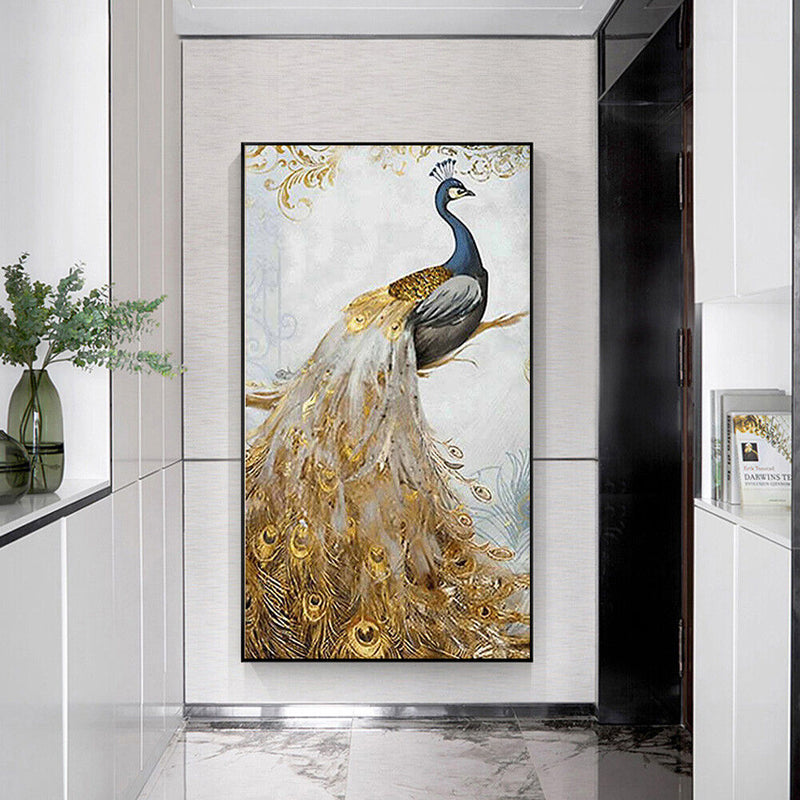 Rhinestone Mosaic Craft Picture DIY Noble Peafowl Diamond Painting Poster G