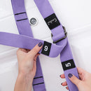 Aerial Yoga Strap Rope Stretch Leg Splits Trainer Home Gym Belt (Purple) Newly