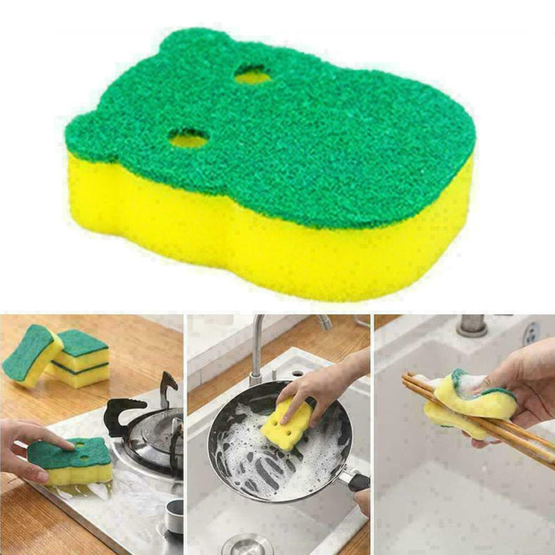 Sponge Eraser Cleaning Pads Dish Washing Stains Removing L0Z1 Z9O4 X9I2 U3X9