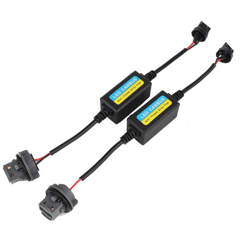 2pcs T20 7443 LED Load Resistors Turn Signal Blink Error Code Canbus Decoder