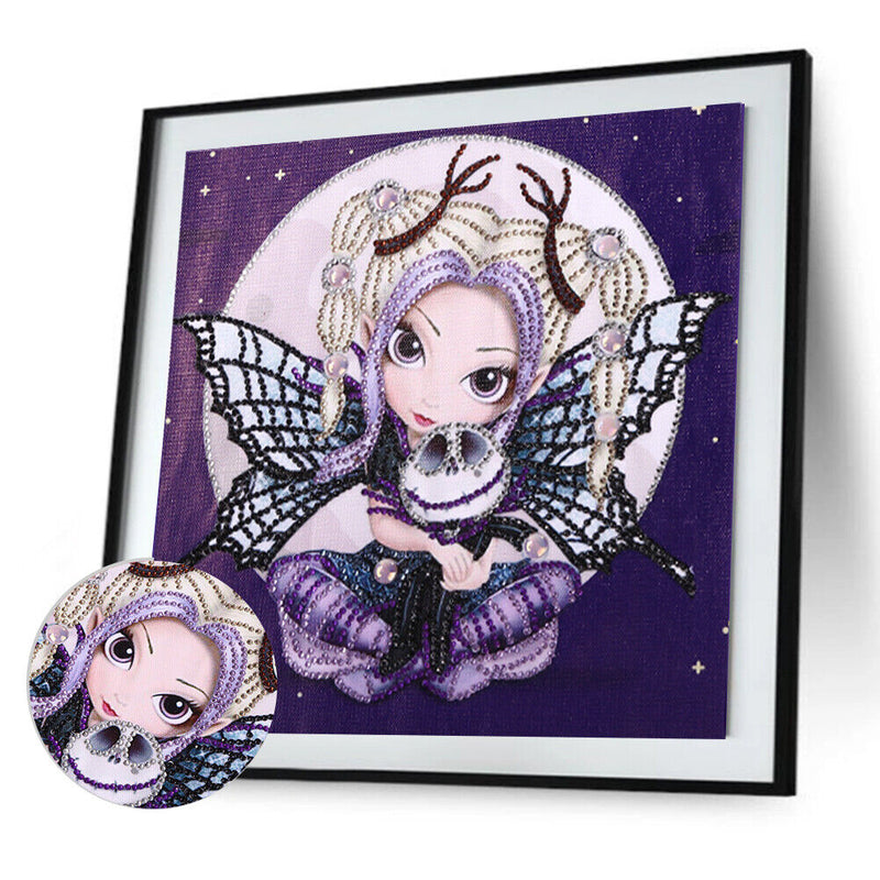 5D Diamond Painting Elf Girl Partial Special Shape Drill DIY Crafts (YX001)