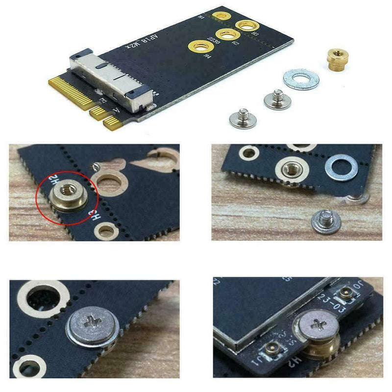 BCM94360CS2 BCM943224PCIEBT2 12+6Pin Wireless Card to Key NGFF A/E M2 WiFi Q1X4