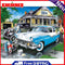 Canvas Painted Oil Paint By Numbers Washing Car Wall Art Modern Bedroom Decor