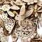 Wooden Eggs DIY Craft Easter Rabbit Wood Chips Easter Decorations Wood Slice
