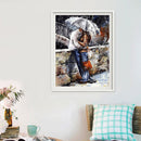 30x40cm Romantic Lovers DIY Paint By Numbers Oil Painting Kit Canvas