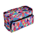 Large Capacity Yarn Clothes Storage Square Bags Geometric Embroidery Portable Cr