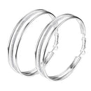 Fashion Hoop Earrings Large Big Circle Hoops Stud Earring Women Ladies Jeweller&