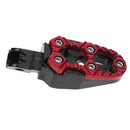 2pcs Universal 8mm Metal Motorcycle Foot Pedals Footrests w/ Spring(Red) Newly