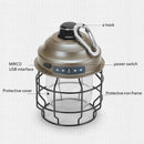 LED Camping Light USB Rechargeable Outdoor Tent Lamp with Hook Portable Lante