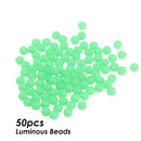 50pcs Luminous Beads Fishing Beans Round Float Stopper Light Balls (5mm)