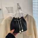 Rhinestone Women Shoulder Bag Chain Crossbody Bucket Messenger Handbags Purse