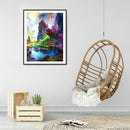 5D Diamond Painting Kit DIY Mountains Waters Full Round Drill Home Decoration