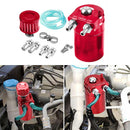 Durable Car Baffled Oil Catch Can Tank with Air Filter Hose Fuel Trap Reservoir