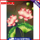 Art Rhinestone Drawing DIY Round Full Diamond 5D Drill Pink Lotus Painting Kit