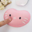 Cartoon Cat Silicone Wrist Rest Mouse Pad Desktop PC Hand Support Cushion Newly