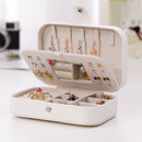Travel Jewelry Display Box Earrings Necklace Bracelet Ring Watch Storage Case