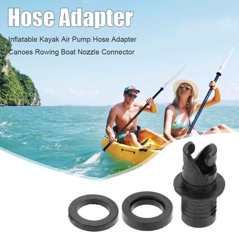 Inflatable Kayak Air Pump Nozzle Hose Adapter Canoes Rowing Boat Valve Conn