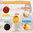 Condiment Containers with Lids - 1.7 oz Salad Dressing Cup to Go (Pink)