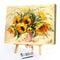 Oil Painting By Numbers Set Sunflower DIY Hand Painted Acrylic Coloring Drawing