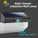 Outdoor 206LED Solar Power Motion Sensor Yard Wall Light Waterproof Street Lamp