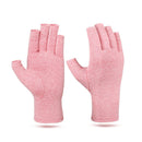 Arthritis Therapy Compression Gloves Ache Joint Relief Mittens (Pink M) Newly