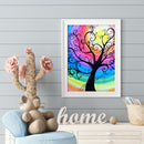 5D DIY Full Round Drill Diamond Paint Colorful Tree Mosaic Rhinestone Picture