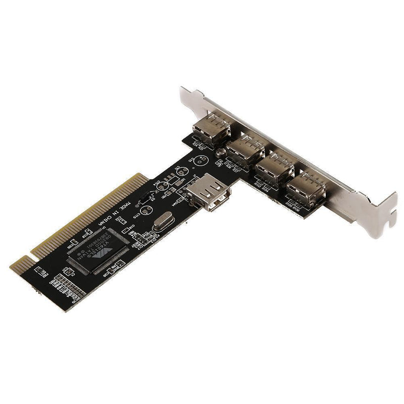 PC 4 Ports PCI to USB 2.0 HUB Riser PCI Expansion Card Adapter Converters Newly