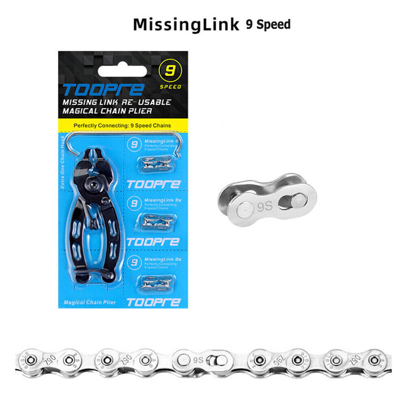 TOOPRE MTB Bike Chain Quick Link Tool Master Link Repair Pliers Kits (9S)