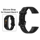 Soft Silicone Strap Wristband Band for Huawei Band 4/Honor Band 5i (Black) Newly