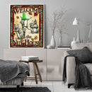 Cute Squirrel Frameless Picture Oil Paint By Numbers Hand Painted Picture Kit