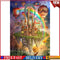 11CT Full Cross Stitch Sky Rainbow Counted DIY Embroidery Home Decoration G #F