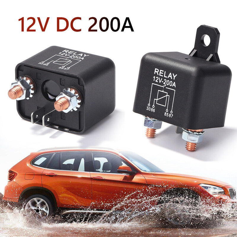 200 Amp 12V DC Car Automotive Heavy Duty Split Charge Relay 4 Pin Normally Open
