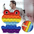 Colorful Silicone Push Bubble Sensory Toys Autism Stress Reliever (Frog) Newly
