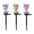 2*Solar Flower Fairy Light Outdoor Lawn Stakes Lamps Garden Decor (Purple)