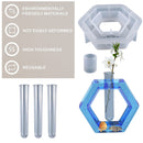 Vase Molds Kit Silicone Hexagonal Planter Molds with 3pcs Test Tubes (A) Newly