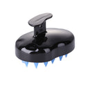 Silicone Hair Washing Comb Scalp Head Massager Hair Cleaning Tool (Black) Newly