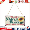 5D DIY Letter Full Drill Hanging Diamond Painting Craft Home Decor (Flower)