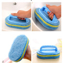 Bathroom Ceramic Tile Bathtub Cleaner Handheld Sponge Cleaning Brush Plastic