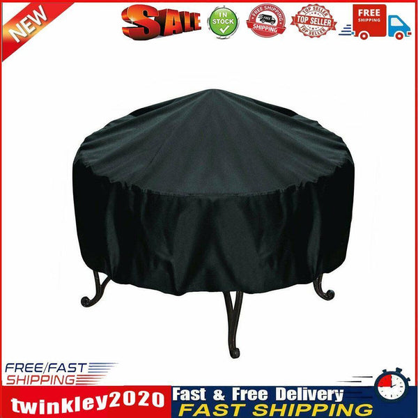 Round BBQ Grill Cover Rainproof Dustproof UV Protector Furniture Cover (D) Newly