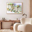 HOME Calligraphy Series Diamond Painting Kits Full Round Drill Wall Art Decor