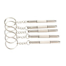 5PCS 3in1 Eyeglass Screwdriver Sunglass Watch Repair Kit with Keychain