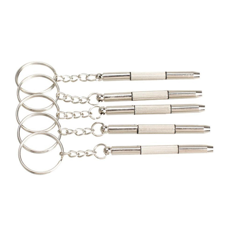 5PCS 3in1 Eyeglass Screwdriver Sunglass Watch Repair Kit with Keychain