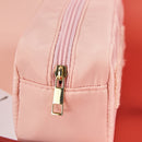 Cosmetic Bag Embroidered Letters Makeup Pouch Portable Clutches Large for T