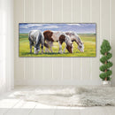 Grassland Three Horses 5D Diamond Painting Rhinestone Full Round Drill for