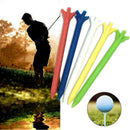 50X Golf Tees Professional Zero Friction 5 Prong 70mm Plastic F1A7 T6V8 Y6D8