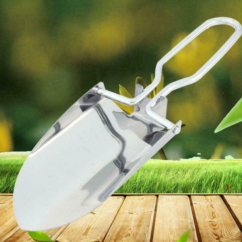 Mini Steel Collapsible Folding Shovel Camping Spade Tool w Bag Garden Q8T4