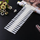36pcs Removable False Nail Tips Color Card Nail Display Board (Skin Color) Newly